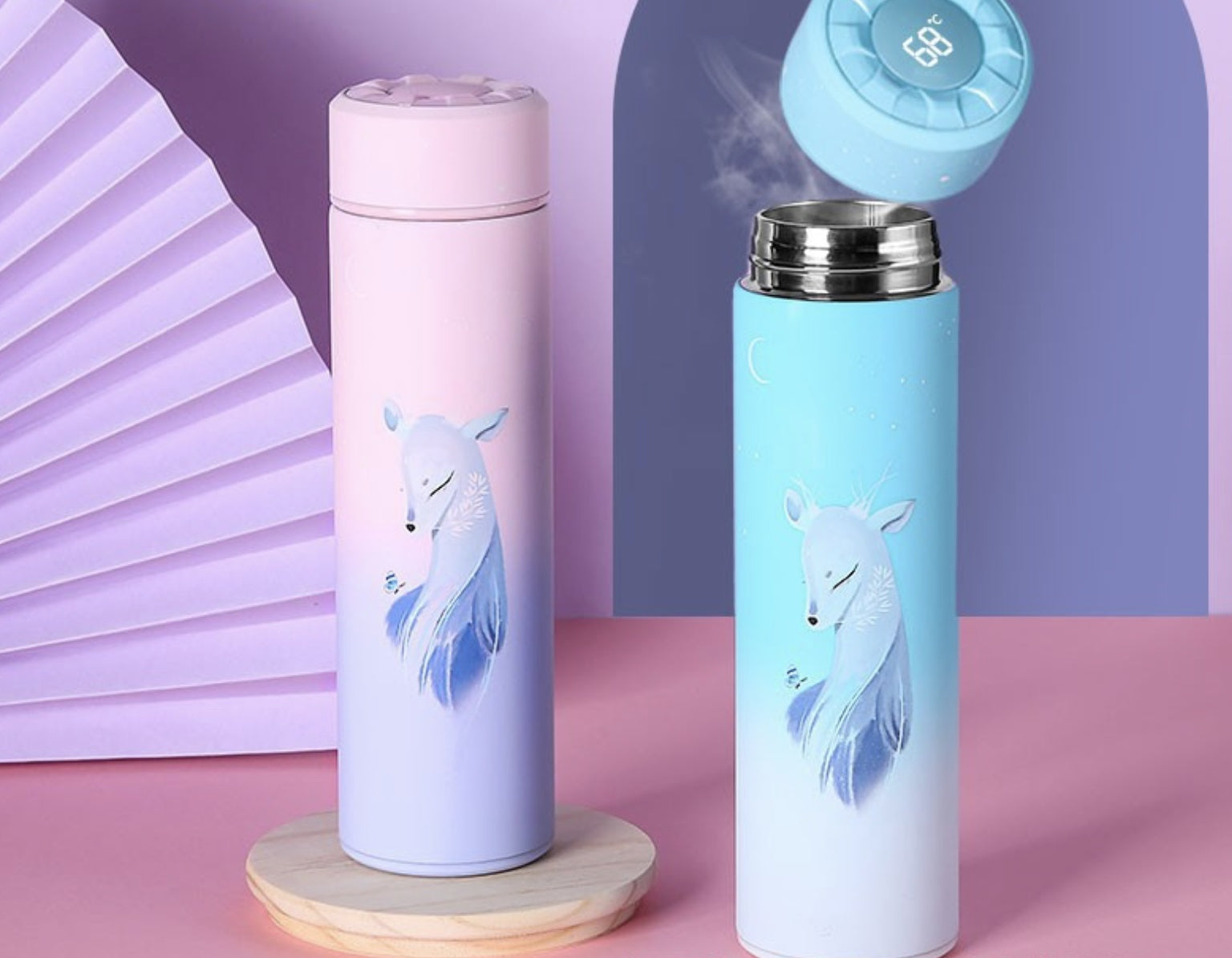 Insulated Thermos Cup with Tea Strainer – 304 Stainless Steel Vacuum Flask | 350ml & 500ml