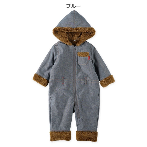 西松屋 ELFINDOLL 裏ボアダンガリージャンプスーツ 正規品