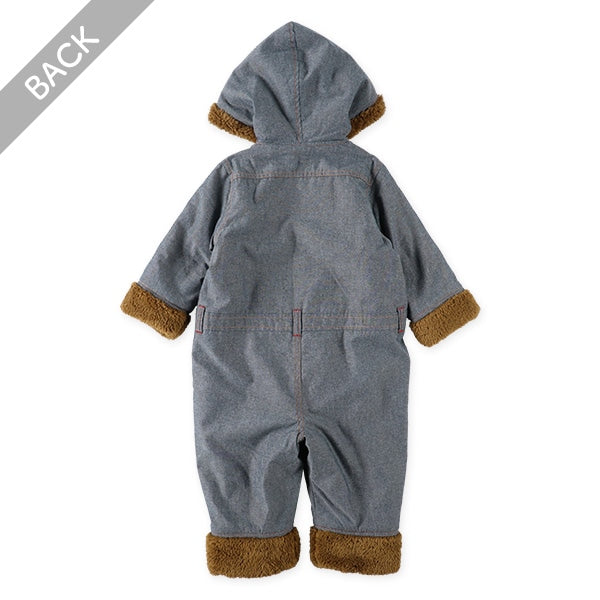 西松屋 ELFINDOLL 裏ボアダンガリージャンプスーツ 正規品