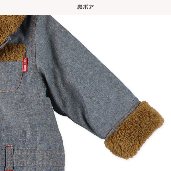 西松屋 ELFINDOLL 裏ボアダンガリージャンプスーツ 正規品