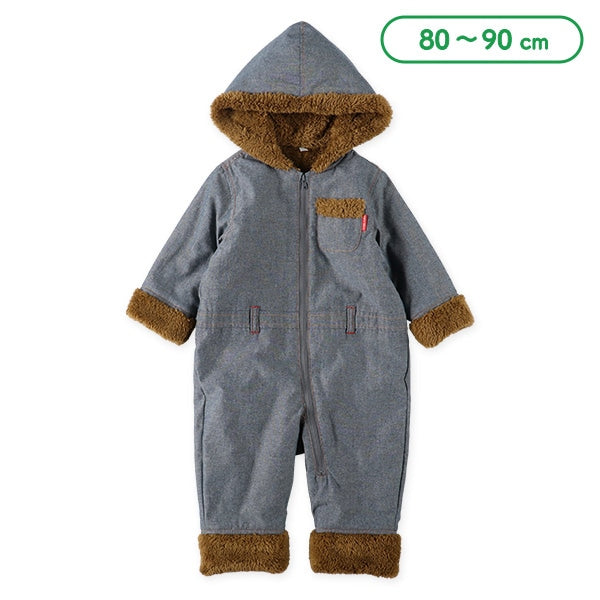 西松屋 ELFINDOLL 裏ボアダンガリージャンプスーツ 正規品