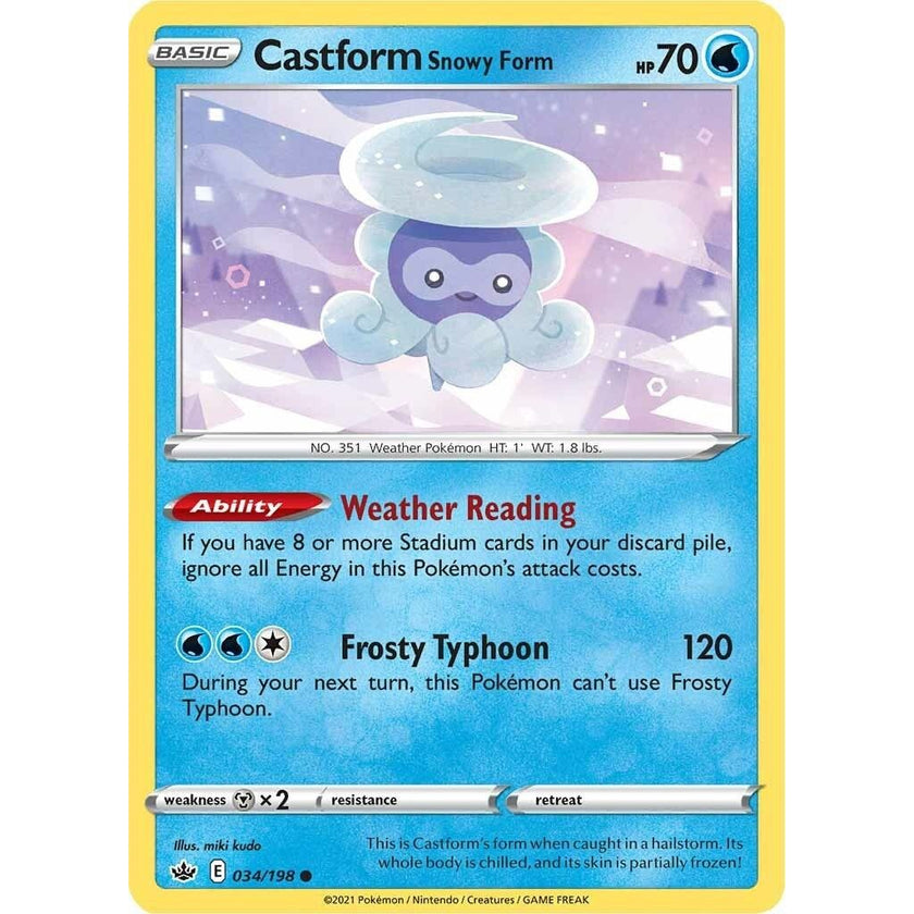 Castform Snowy Form (034/198) (SWSH06)