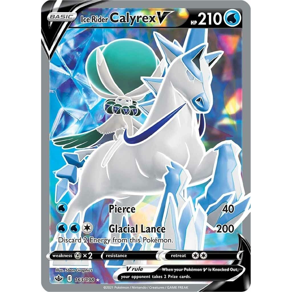 Ice Rider Calyrex V (Full Art) (163/198) (SWSH06)