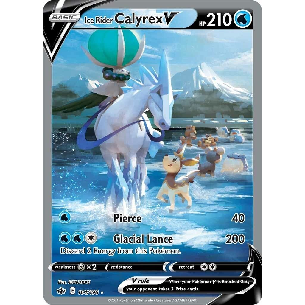 Ice Rider Calyrex V (Alternate Full Art) (164/198) (SWSH06)