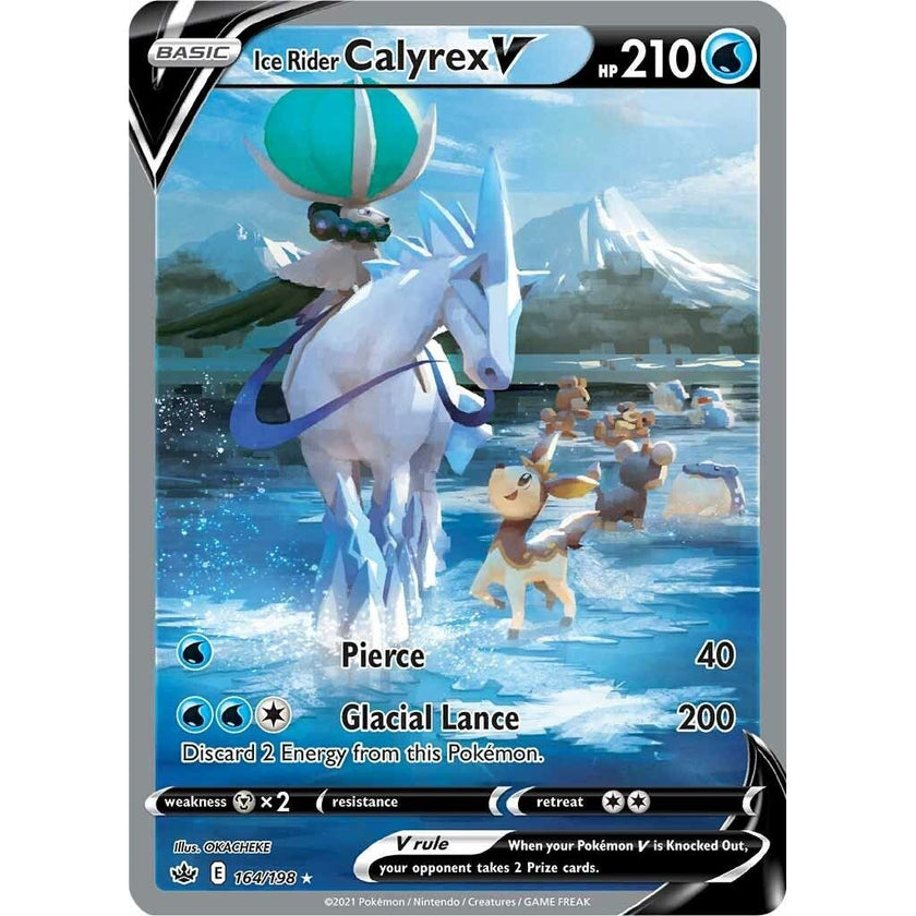 Ice Rider Calyrex V (Alternate Full Art) (164/198) (SWSH06)