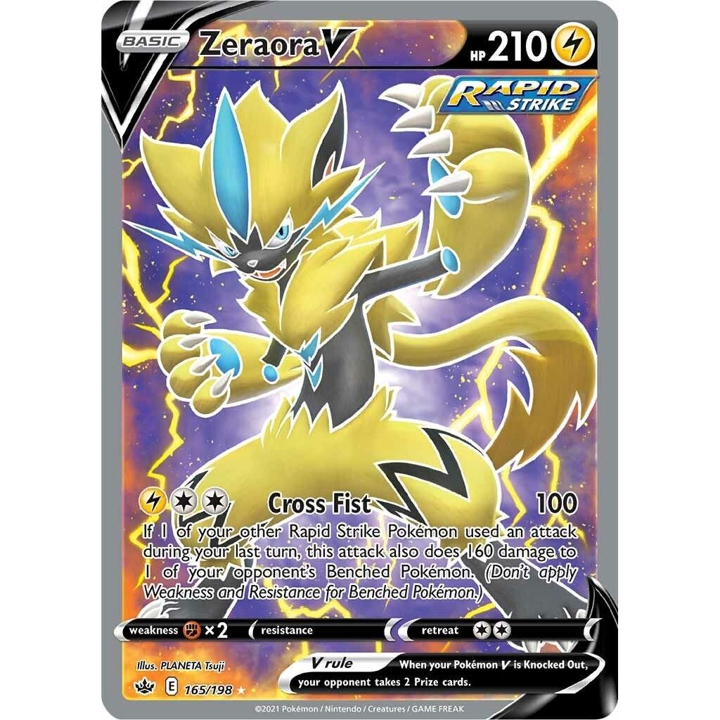 Zeraora V (Full Art) (165/198) (SWSH06)