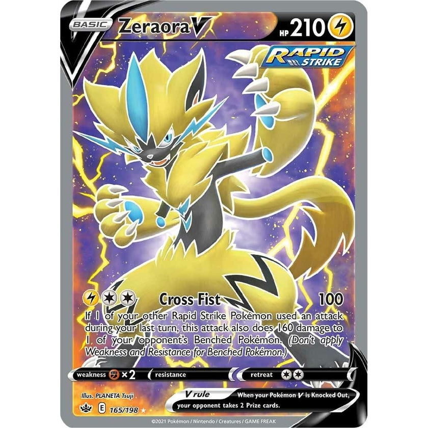 Zeraora V (Full Art) (165/198) (SWSH06)