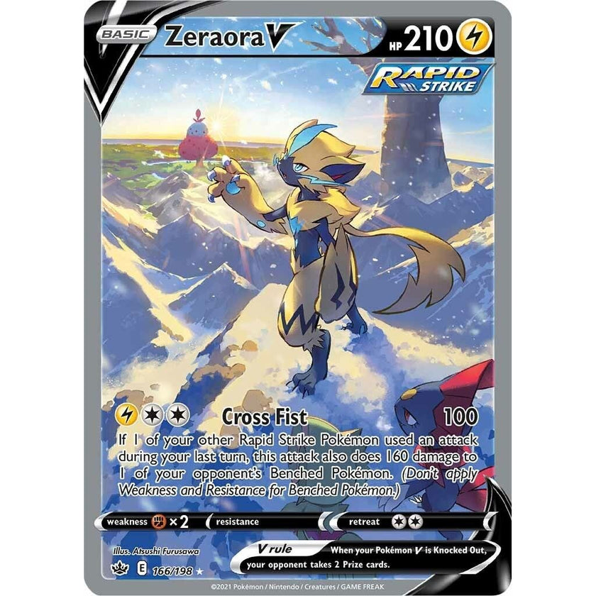 Zeraora V (Alternate Full Art) (166/198) (SWSH06)