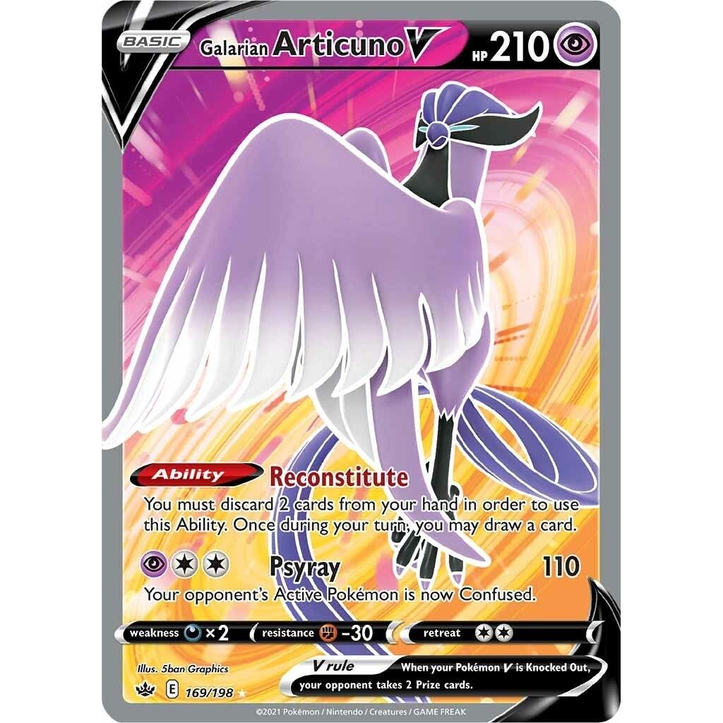 Galarian Articuno V (Full Art) (169/198) (SWSH06)
