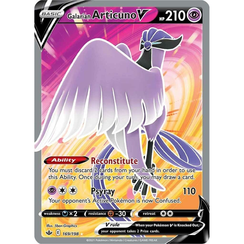 Galarian Articuno V (Full Art) (169/198) (SWSH06)