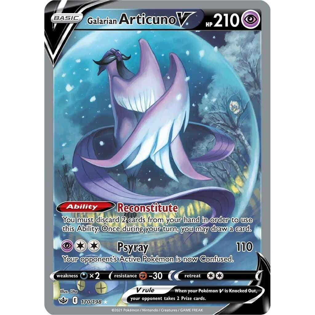 Galarian Articuno V (Alternate Full Art) (170/198) (SWSH06)