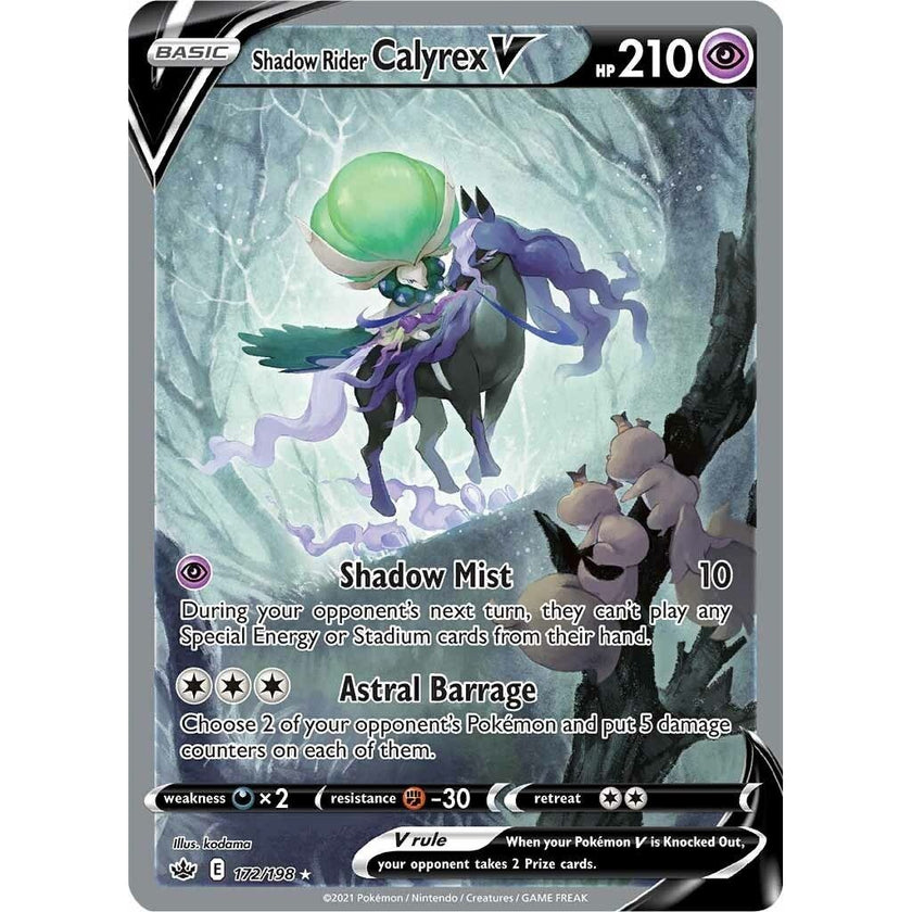Shadow Rider Calyrex V (Alternate Full Art) (172/198) (SWSH06)