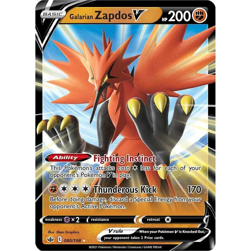 Galarian Zapdos V (080/198) (SWSH06)