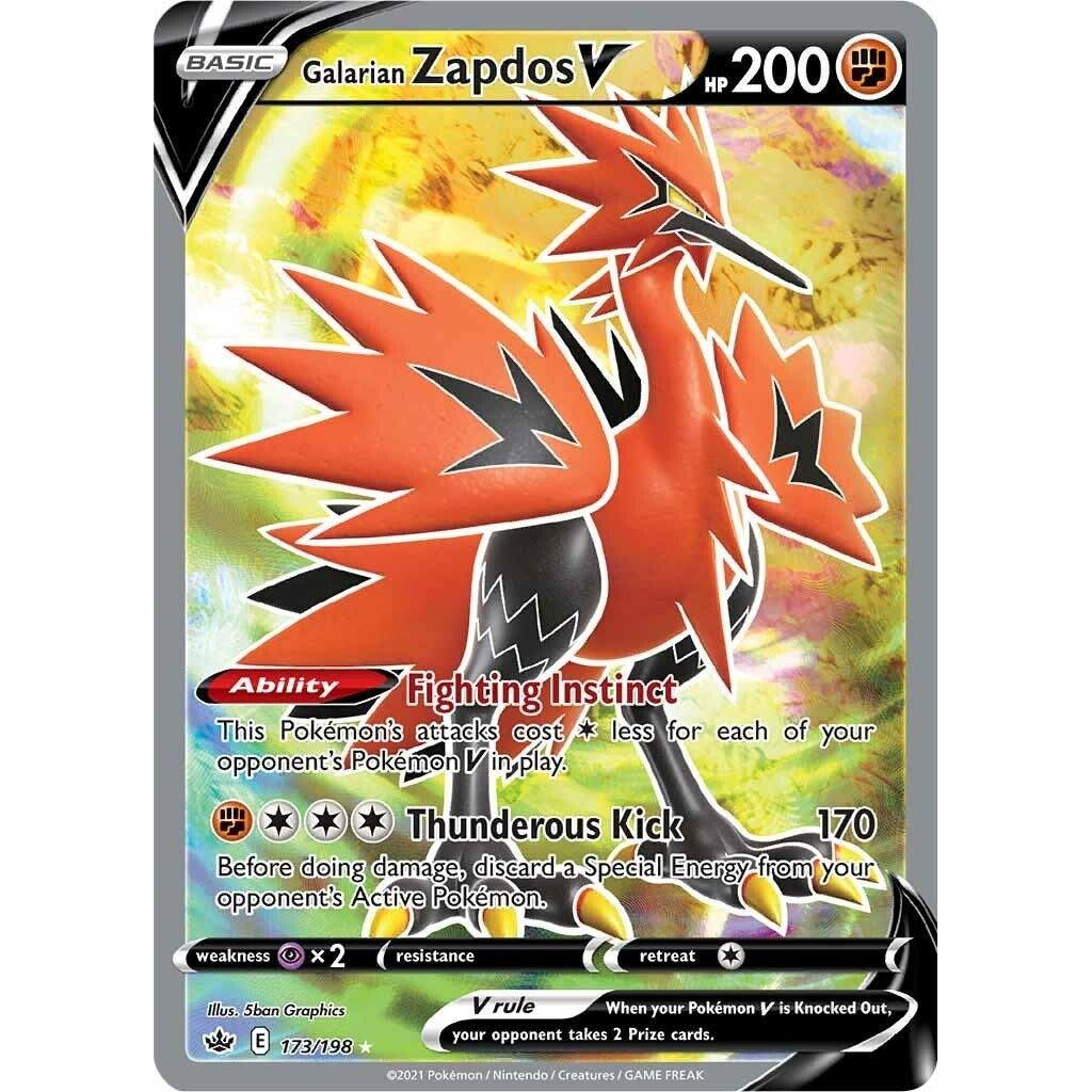 Galarian Zapdos V (Full Art) (173/198) (SWSH06)