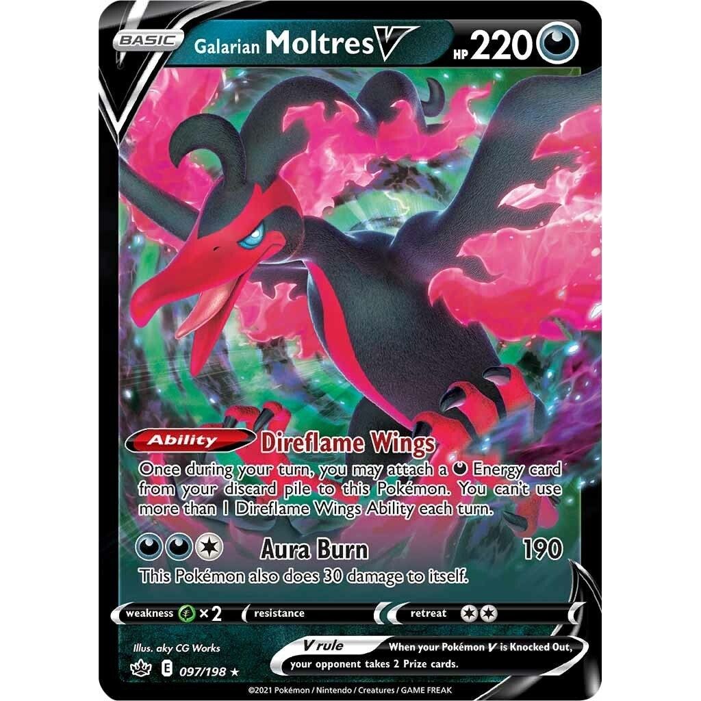 Galarian Moltres V (097/198) (SWSH06)