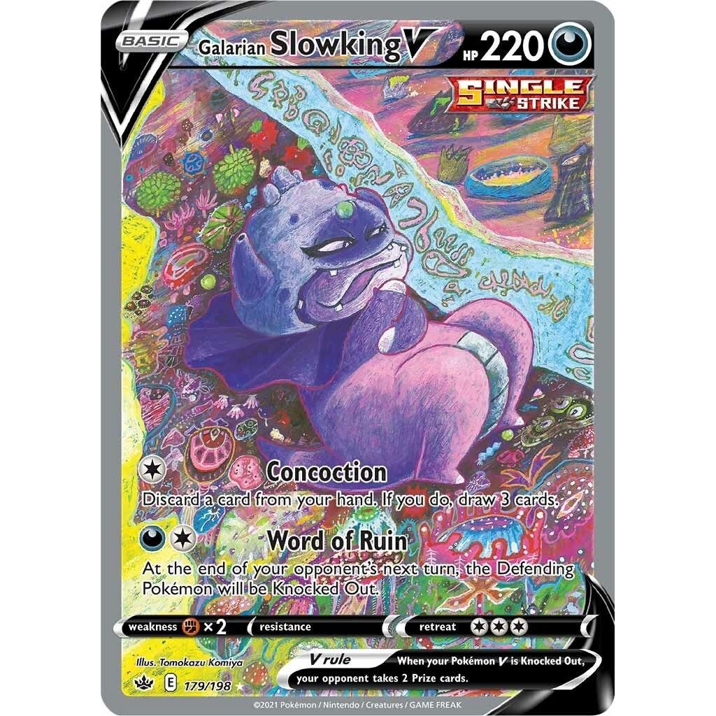 Galarian Slowking V (Alternate Full Art) (179/198) (SWSH06)