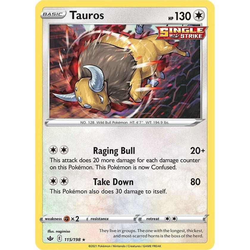 Tauros (115/198) (SWSH06)