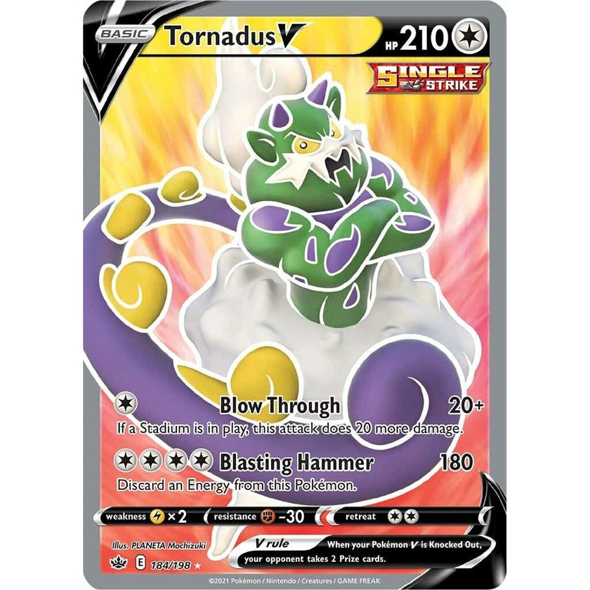 Tornadus V (Full Art) (184/198) (SWSH06)