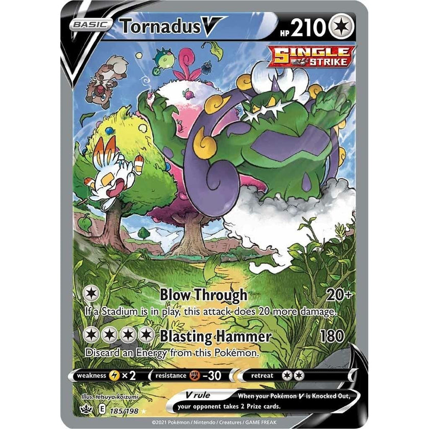 Tornadus V (Alternate Full Art) (185/198) (SWSH06)