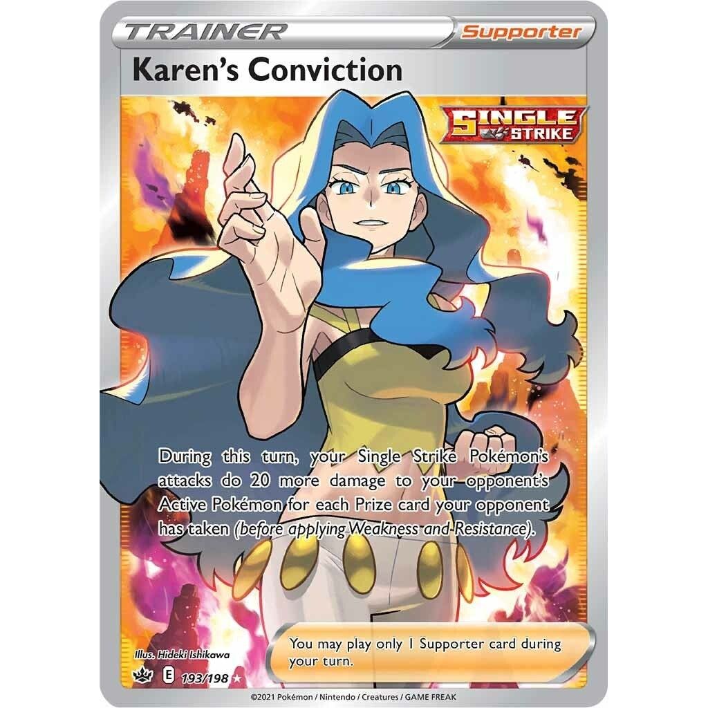 Karen's Conviction (Full Art) (193/198) (SWSH06)
