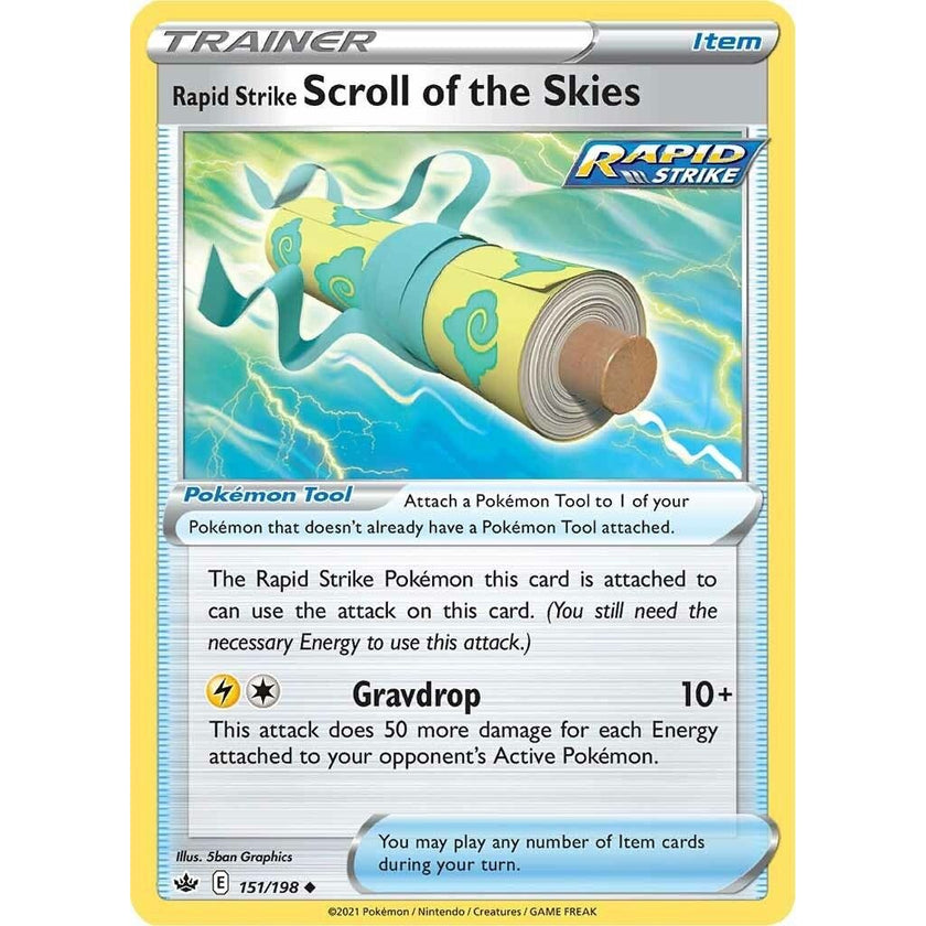 Rapid Strike Scroll of the Skies (151/198) (SWSH06)