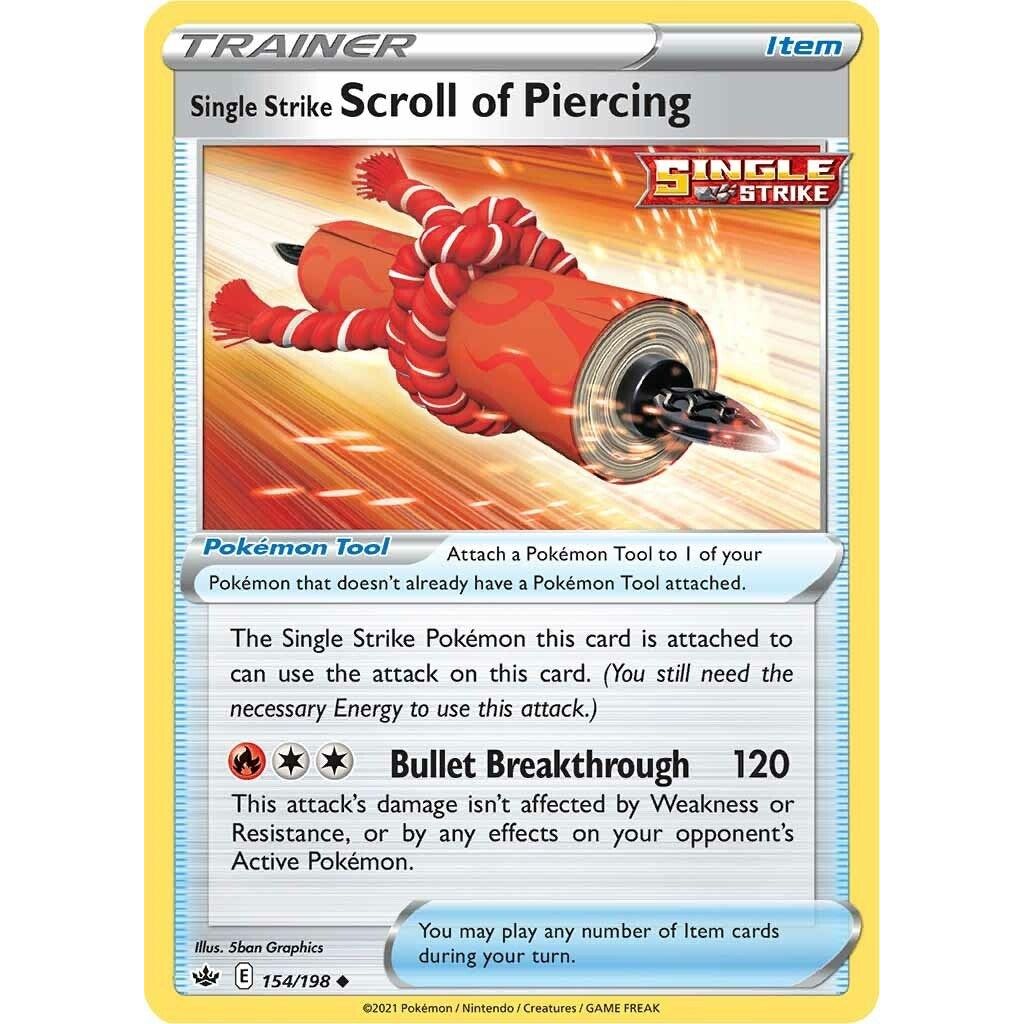 Single Strike Scroll of Piercing (154/198) (SWSH06)