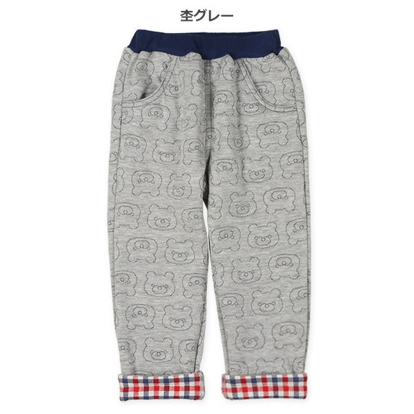 西松屋 ELFINDOLL ニットキルトくま総柄ロングパンツ 正規品