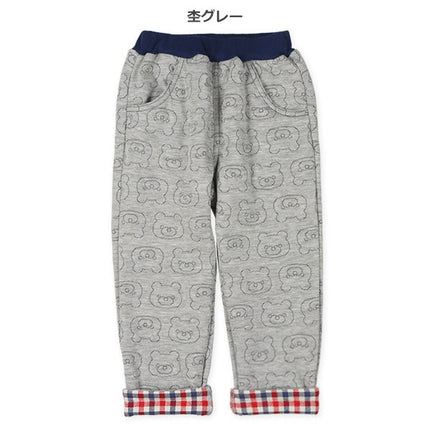 西松屋 ELFINDOLL ニットキルトくま総柄ロングパンツ 正規品