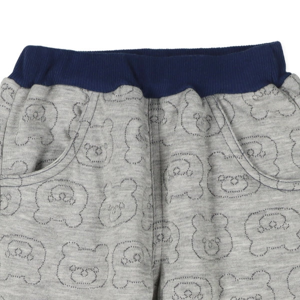 西松屋 ELFINDOLL ニットキルトくま総柄ロングパンツ 正規品