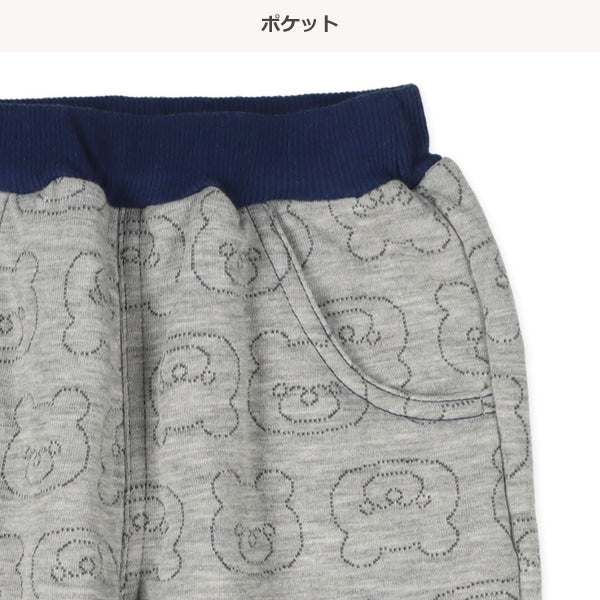 西松屋 ELFINDOLL ニットキルトくま総柄ロングパンツ 正規品