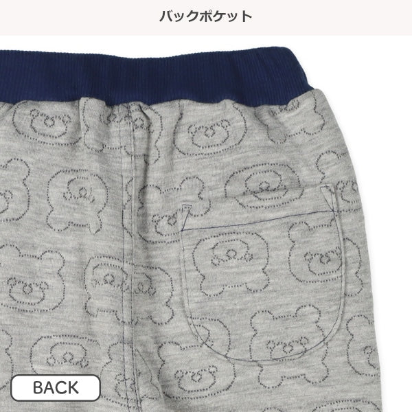 西松屋 ELFINDOLL ニットキルトくま総柄ロングパンツ 正規品