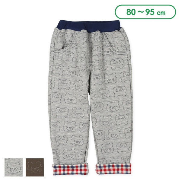 西松屋 ELFINDOLL ニットキルトくま総柄ロングパンツ 正規品