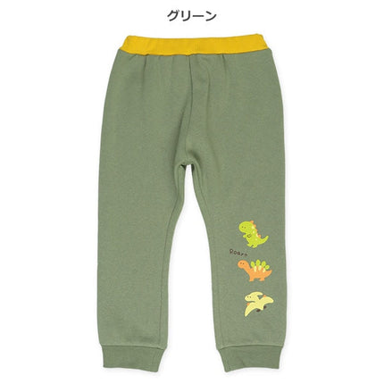 西松屋 ELFINDOLL 10分丈恐竜3カラーリブロングパンツ 正規品