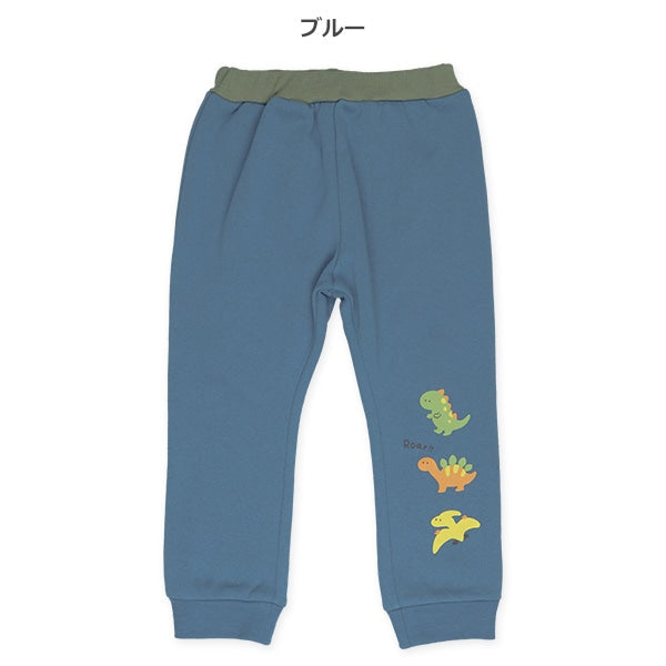 西松屋 ELFINDOLL 10分丈恐竜3カラーリブロングパンツ 正規品