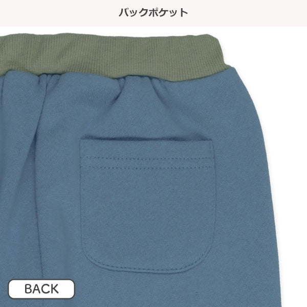 西松屋 ELFINDOLL 10分丈恐竜3カラーリブロングパンツ 正規品