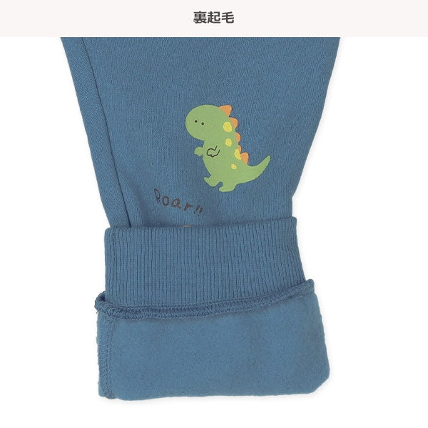 西松屋 ELFINDOLL 10分丈恐竜3カラーリブロングパンツ 正規品