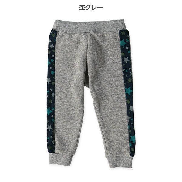 西松屋 ELFINDOLL 裏起毛星柄サイドラインパンツ 正規品