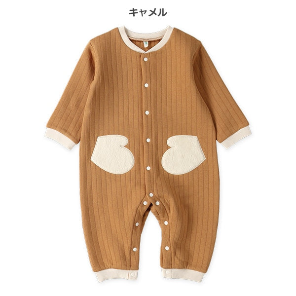 西松屋 ELFINDOLL キルトボア長袖カバーオール 正規品