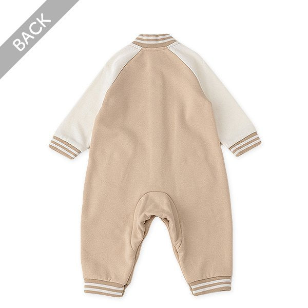 西松屋 ELFINDOLL 裏起毛アメカジ長袖カバーオール 正規品