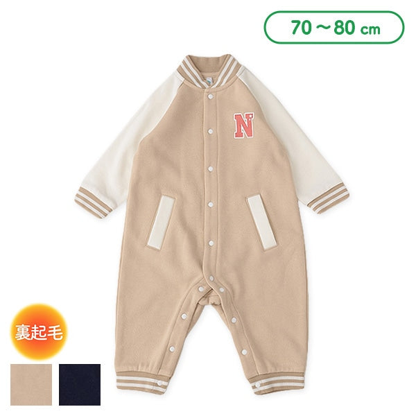 西松屋 ELFINDOLL 裏起毛アメカジ長袖カバーオール 正規品