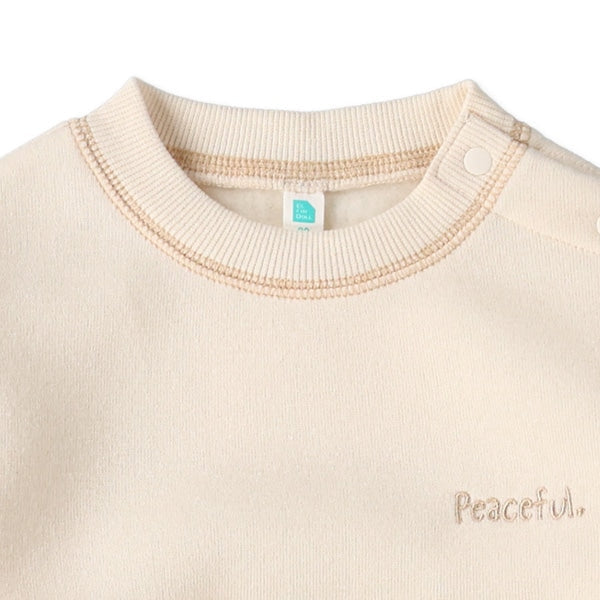 西松屋 ELFINDOLL 裏起毛配色ステッチ長袖カバーオール 正規品