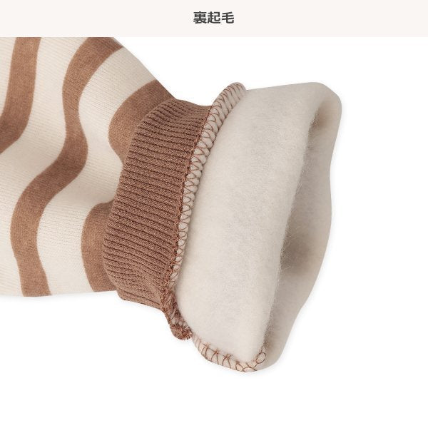 西松屋 ELFINDOLL 裏起毛袖ボーダー星長袖カバーオール 正規品