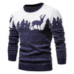 Christmas deer Knit Cashmere sweater for men