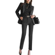 Formal Business Women Set New Striped Blazer Slim Pant suit 2pcs