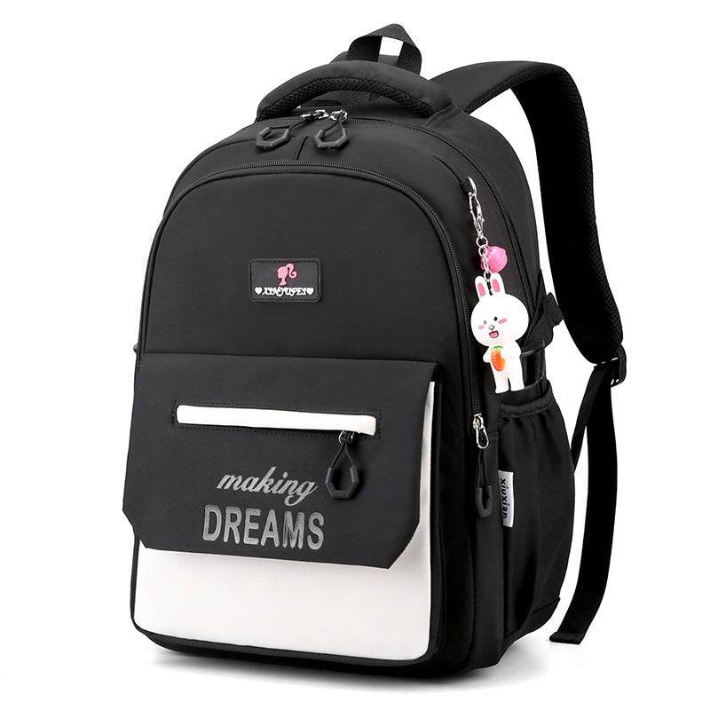 Kids’ Contrast Colour Schoolbag – Large Capacity bACKPACK