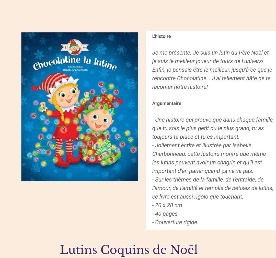 Livre Chocolatine La Lutine