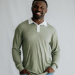Unisex/Men's Bamboo Rugby Style Shirt | Sage