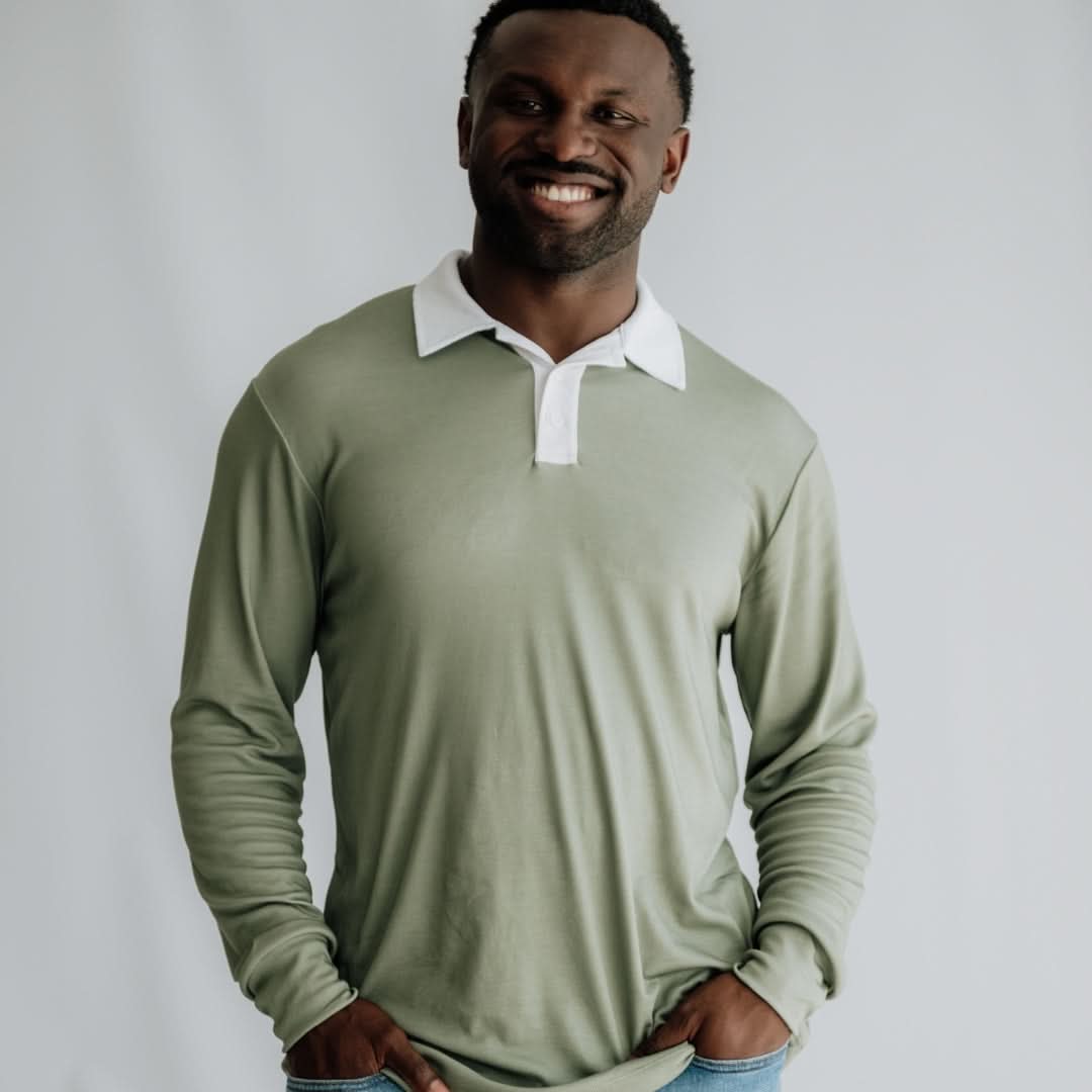 Unisex/Men's Bamboo Rugby Style Shirt | Graphite