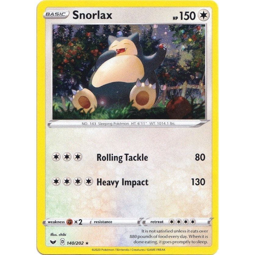 Snorlax - 140/202 (Cosmos Holo) (140/202) (BLE)