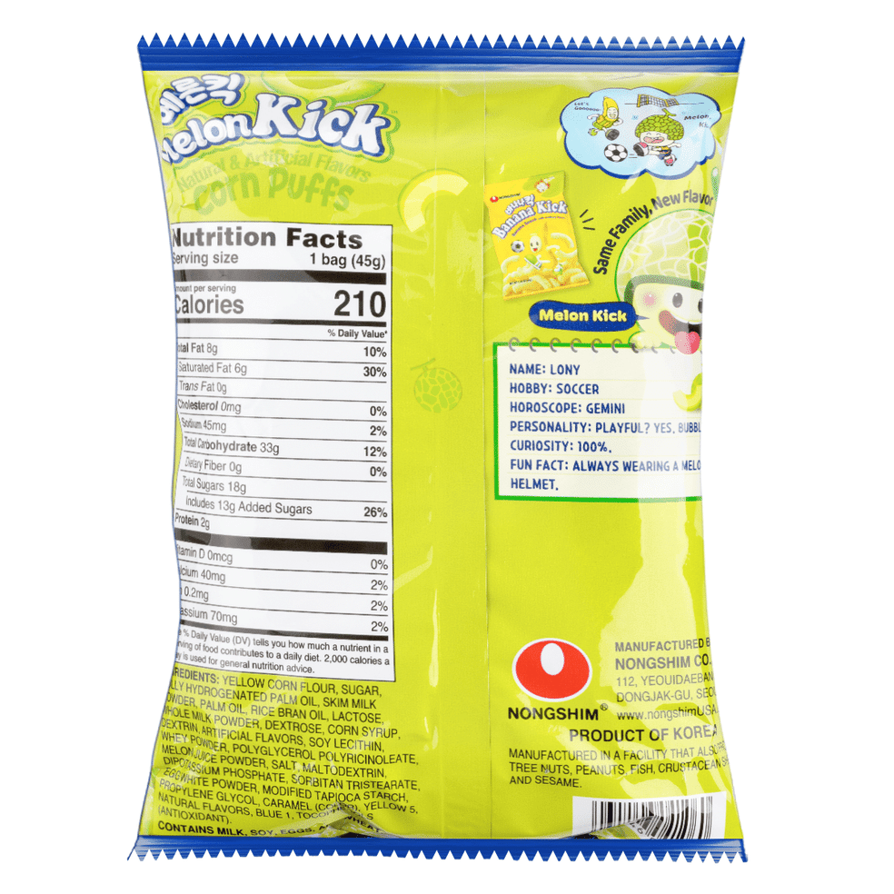 Nongshim Melon Kick (45G) [Best Before Date: 2026.10.26]